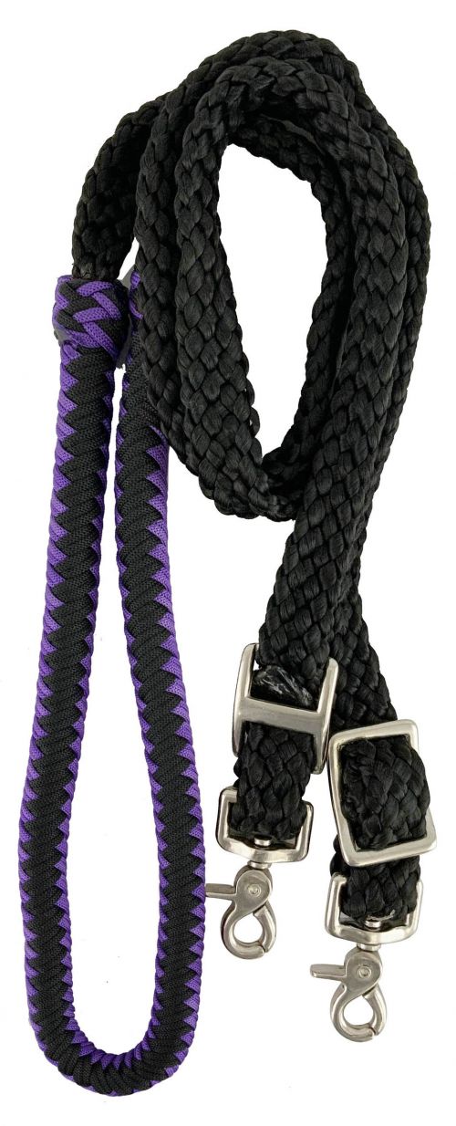 8ft Nylon braided roping rein #5